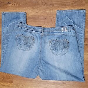 Vintage Apply Bottom Jean plus size 22